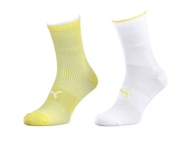 Носки Puma Sock Classic Women 2-pack 39-42 Yellow/White 103003001-013