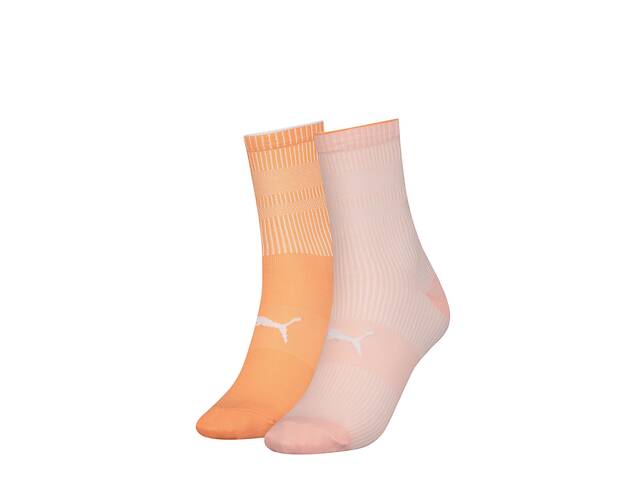 Носки Puma Women's Classic Socks 2-pack 35-38 Light oragne/Pink 103003001-010