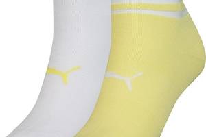 Носки Puma Women's Short Structure 2-pack 39-42 white/yellow 103002001-013