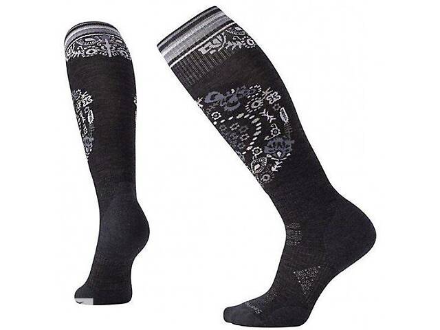 Носки Smart Wool Wm's PhD Ski Light Elite Pattern Charcoal M (1033-SW 01369.003-M)