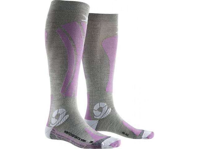 Носки X-Socks Apani® Socks Wintersports Women 35-36 Серый/Розовый (1068-AP-WS03W20W 35-36 B3)