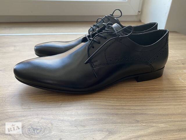 Новые мужские туфли Lasocki for men CCC 45 черные кожа
