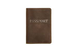 Обложка на паспорт DNK Leather Паспорт-H col.G 15,5х9,8 см Коричневая