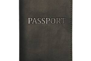 Обложка на паспорт DNK Leather Паспорт-H col.J 15,5х9,8 см Черная