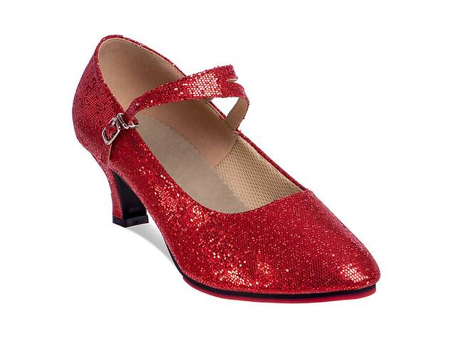 Обувь для бальных танцев женская Стандарт Zelart DN-3691 40 Красный (06363070)