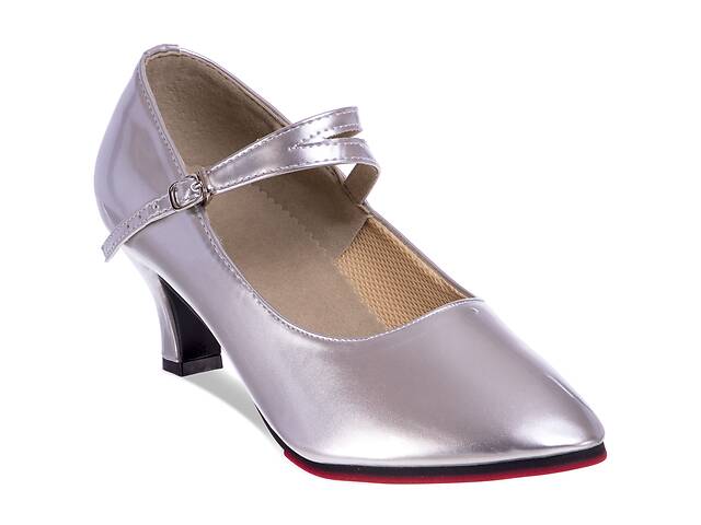Обувь для бальных танцев женская Стандарт Zelart DN-3691 размер 36 Серый