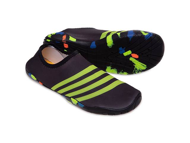 Обувь для пляжа и кораллов SP-Sport ZS002-19 размер 41 Черный-салатовый