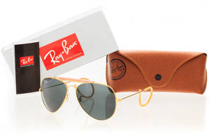 Очки Ray Ban 3030green-gold (o4ki-8548) Золотой