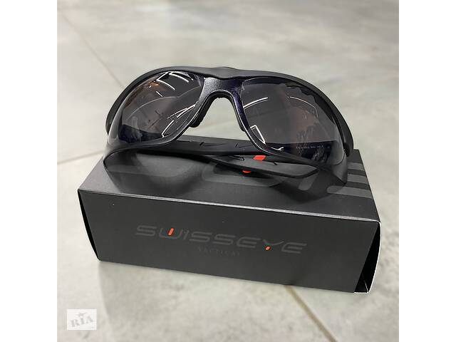 Очки тактические Swiss Eye Lancer, Затемненное стекло, сертифицированы, 1 сменное стекло, баллистические очки