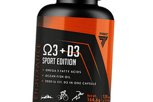 Омега 3 для спортсменов Omega 3 + D3 Sport Edition Trec Nutrition 120капс (67101004)