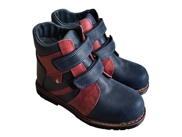 Ортопедические ботинки зимние Foot Care FC-116 размер 21 сине-красные