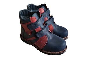 Ортопедические ботинки зимние FootCare FC-116 размер 32 сине-красные