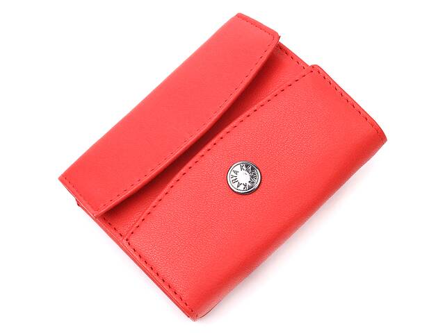 Оригинальный женский кошелек из натуральной кожи KARYA 21340 Красный
