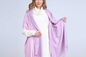 Палантин LuckyLOOK женский кашемир 854-415 One size Розово-фиолетовый