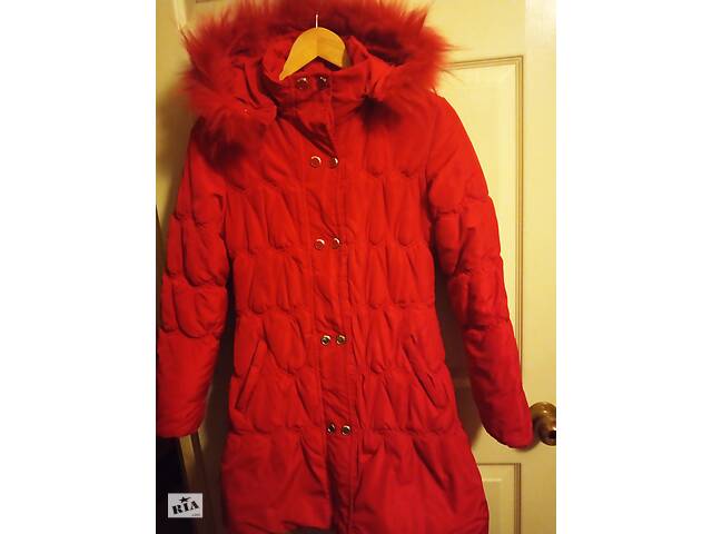 Пальто зимнее теплое стеганое, Black &Red ,
