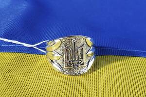 Печатка с гербом Украины Maxi Silver 8256 SE 21.5