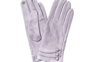 Перчатки LuckyLOOK женские экозамш Smart Touch 688-545 One size Серый