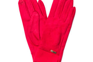 Перчатки LuckyLOOK женские экозамш Smart Touch 688-712 One size Красный