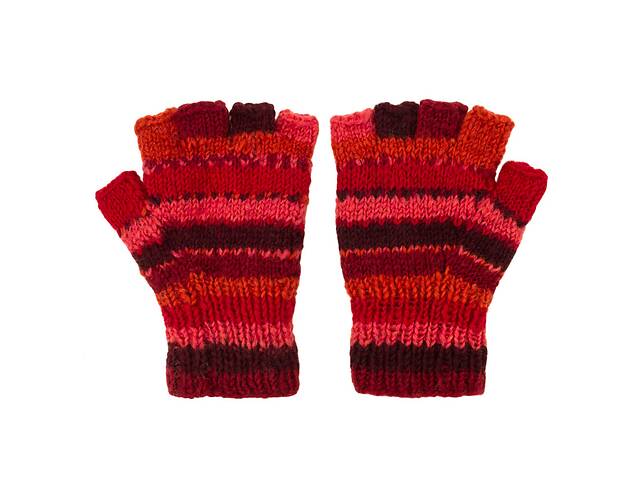 Перчатки-митенки Гловелетт Kathmandu 100% шерсть яка S Красный (27329)