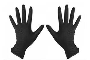 Перчатки нитриловые Medicom M неопудренные текстурированные 50 пар Черные (MAS200017)