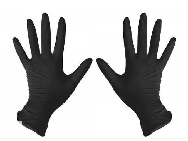 Перчатки нитриловые Medicom M неопудренные текстурированные 50 пар Черные (MAS200017)