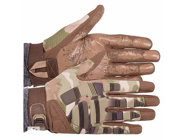 Перчатки тактические с закрытыми пальцами Military Rangers BC-8799 размер XL Камуфляж Multicam