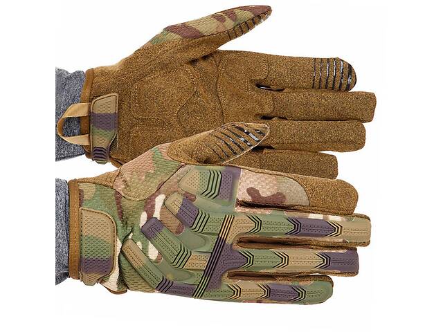 Перчатки тактические с закрытыми пальцами Military Rangers BC-9875 FDSO L Камуфляж Multicam (07508081)