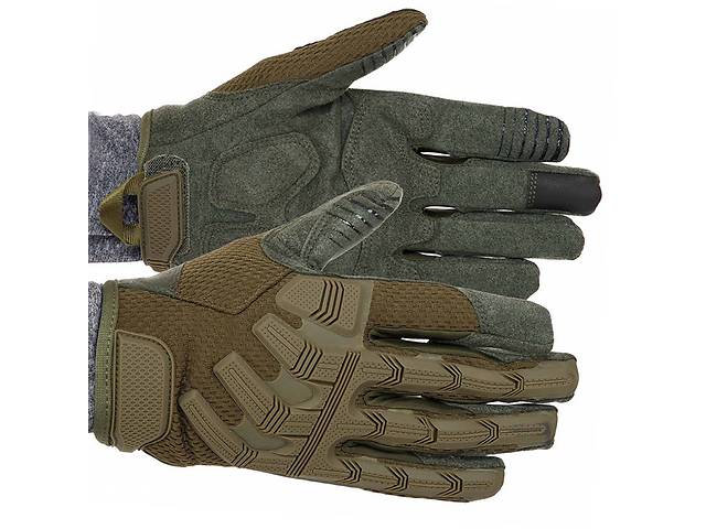 Перчатки тактические с закрытыми пальцами Military Rangers BC-9875 FDSO XXL Оливковый (07508081)
