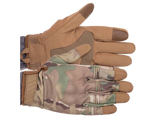 Перчатки тактические с закрытыми пальцами Military Rangers BC-9878 FDSO L Камуфляж Multicam (07508097)