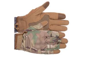 Перчатки тактические с закрытыми пальцами Military Rangers BC-9878 FDSO XXL Камуфляж Multicam (07508097)