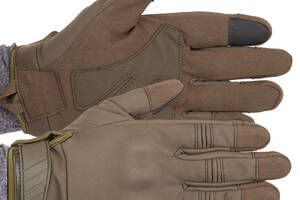 Перчатки тактические с закрытыми пальцами Military Rangers BC-9878 размер 2XL Оливковый
