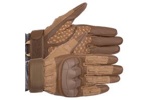 Перчатки тактические с закрытыми пальцами Military Rangers BC-9879 размер M Хаки