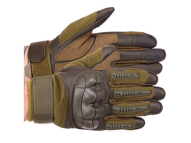 Перчатки тактические с закрытыми пальцами SP-Sport BC-8797 размер L Оливковый