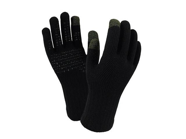 Перчатки водонепроницаемые Dexshell ThermFit с шерстью мериноса L Черные