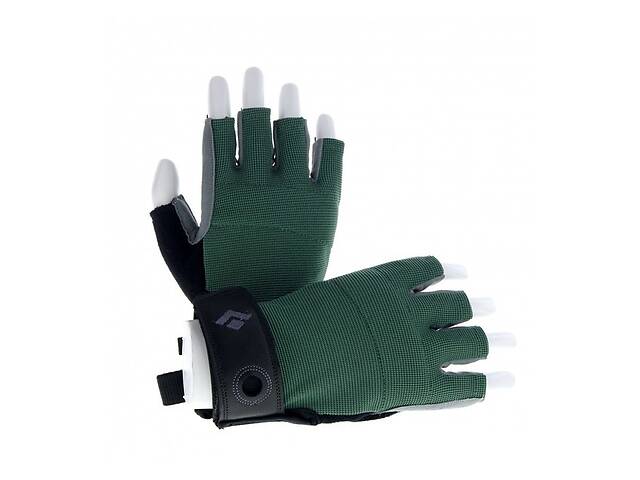 Перчатки женские Black Diamond Crag Half-Finger Gloves Woman's XS Черный-Зеленый