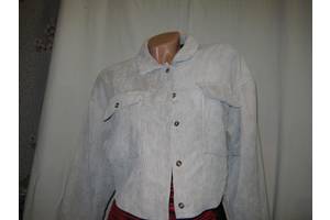 Пиджак женский Misssuided б/у вельветовый короткий, размер 44-46 серый