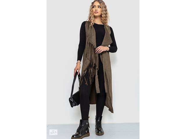 Плащ женский с эко-замша Хаки 235R9100 Ager (103976_795479) S