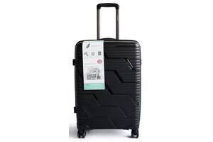 Пластиковый большой чемодан из поликарбоната 85L Horoso Черный (S120228S black)