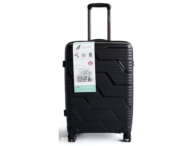Пластиковый большой чемодан из поликарбоната 85L Horoso Черный (S120228S black)