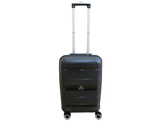 Пластиковый маленький чемодан из полипропилена 40L My Polo черный