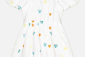 Платье для девочки 104 белый Mevis ЦБ-00217659