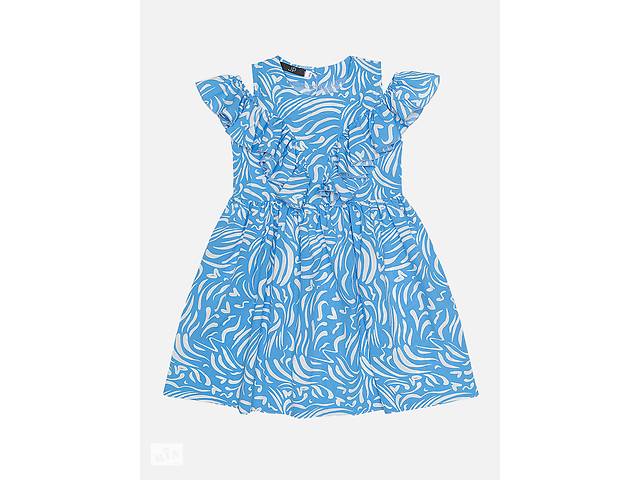Платье для девочки 134 голубой Jak pani ЦБ-00221436