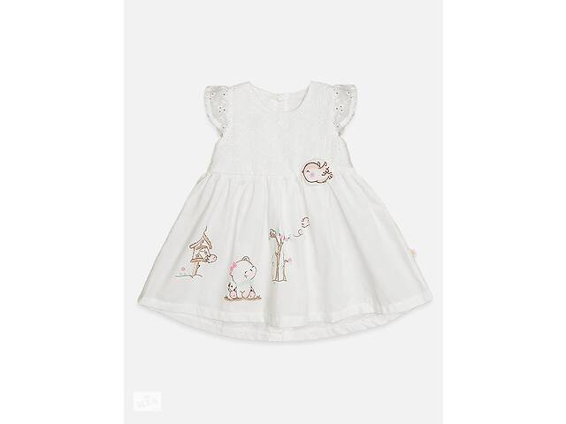 Платье для девочки 68 белый Elefin baby ЦБ-00219563