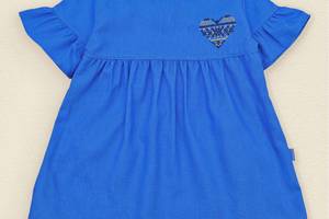 Платье для девочки Dexter`s из льна вільна Україна 122 см синий (131643968796)