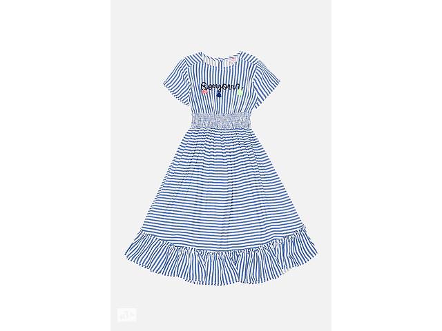 Платье для девочки с косточками 140 голубой Timo girls ЦБ-00187812