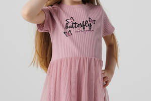 Платье для девочки Viollen 3232 104 см Пудровый (2000990272034)