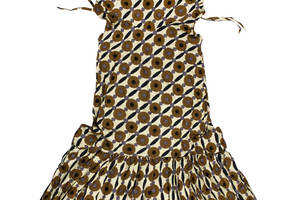 Платье Летнее Karma Noori Коттон S/М Бежевый + коричневый (20427)