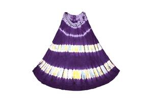 Платье Летнее Karma Вискоза Вышивка Свободный размер Фиолетовый (24384)