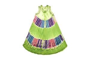 Платье Летнее Karma Вискоза Вышивка Свободный размер Яблочно-зеленый (20233)
