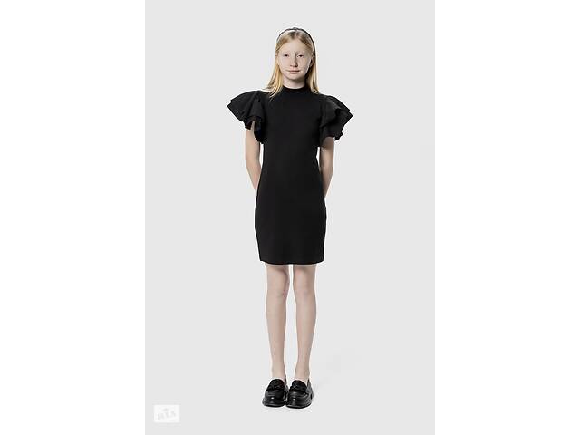 Платье однотонное для девочки DMB 5432 164 см Черный